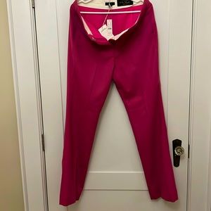 J Crew Pink Italian pant fully lined brand new with tags